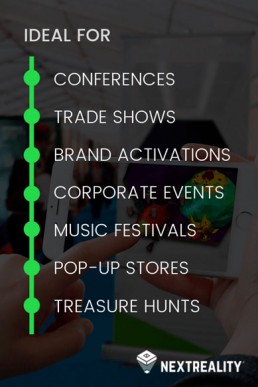Augmented Reality solutions for advertising and events